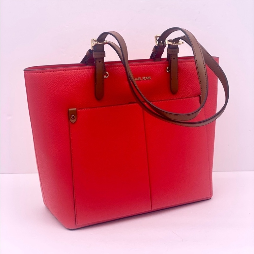 Michael Kors Jet Set Travel Front Double Pocket Shoulder Tote Bag - Picture 11 of 12